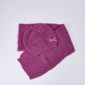 Chapeau tricoté personnalisé et écharpe pour femmes